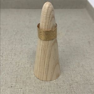 Textured Adjustable Gold Filled Ring